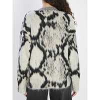 Pulovere THE ATTICO Dama - Pulovere THE ATTICO Python-Print Sweater WHITE Femei (BM 18707790) - B-mall.ro