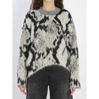 Pulovere Python-Print Sweater Femei