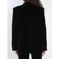 Imbracaminte Dama pagina 63 - Geci Saint Laurent Cassandre Jacket In Velvet Black Femei (BM 18707799) - B-mall.ro