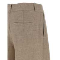 Imbracaminte Peserico Dama - Pantaloni casual Peserico Peserico Micro Houndstooth Long Bermuda Shorts Beige Femei (BM 18707985) - B-mall.ro