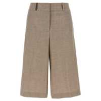 Pantaloni casual Peserico Micro Houndstooth Long Bermuda Shorts Femei