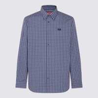 Camasi Diesel Blue Cotton Shirt Barbati