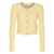 Self-Portrait Self-Portrait Crewneck Cardigan YELLOW
