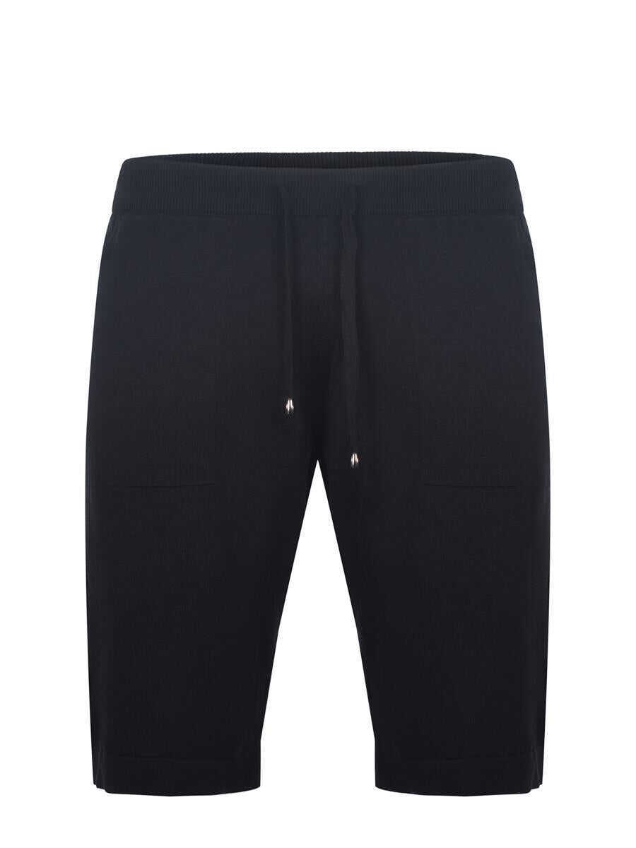 Pantaloni FILIPPO DE LAURENTIIS Filippo De Laurentiis  Shorts Black Barbati (BM 18708399) 1