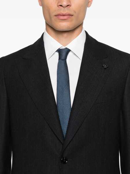 Costume Lardini Grey Single-Breasted Suit With Classic Revers In Flanel Man GREY Barbati (BM 18708675) 3
