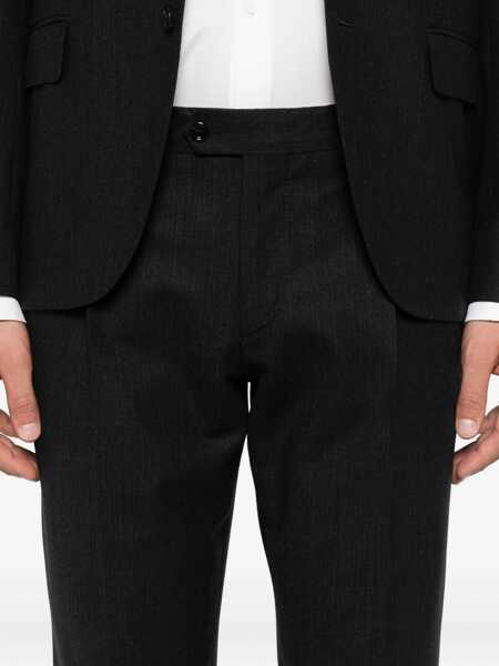 Costume Lardini Grey Single-Breasted Suit With Classic Revers In Flanel Man GREY Barbati (BM 18708675) 4