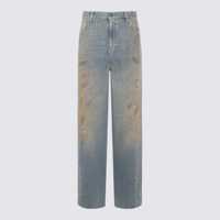 Blugi Golden Goose Light Blue Cotton Denim Jeans Femei