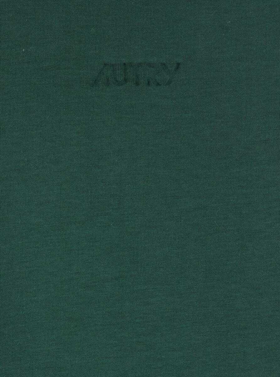 Bluze de trening AUTRY Green Hoodie With Dropped Shoulders In Neoprene Man GREEN Barbati (BM 18709215) 3