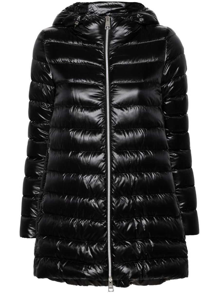 Geci de iarna Herno Herno A-Shape Midi Down Jacket Black Femei (BM 18709896) 12
