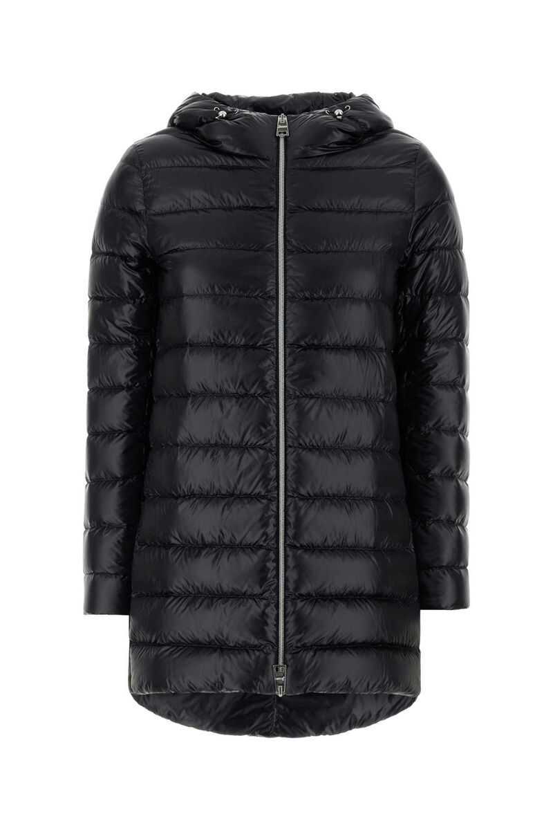 Geci de iarna Herno Herno A-Shape Midi Down Jacket Black Femei (BM 18709896) 4