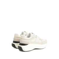 Sneakers TOD'S Dama - Sneakers TODS White Low Top Sneakers With Maix Logo Lettering On The Tongue In Leather And Fabric Woman WHITE Femei (BM 18710961) - B-mall.ro