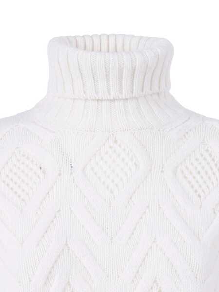 Pulovere Kangra REGULAR FIT TURTLENECK SWEATER White Femei (BM 18711078) 3
