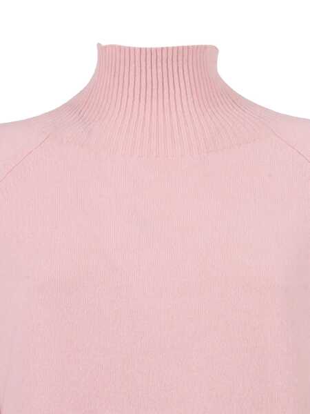 Pulovere Kangra CRATER NECK SWEATER WITH RAGLAN SLEEVES AND VENTS Pink Femei (BM 18711159) 3