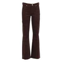 Blugi drepti TWISTED DOJO TAILORLESS Corduroy Coffee Bean Femei