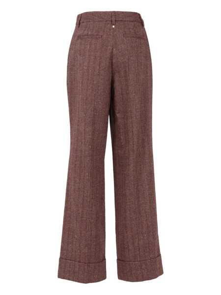 Pantaloni Lorena Antoniazzi PANTS Bordeaux Femei (BM 18711249) 2