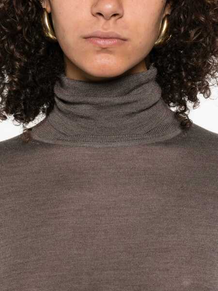 Pulovere P.A.R.O.S.H. SWEATER Brown Femei (BM 18711543) 5