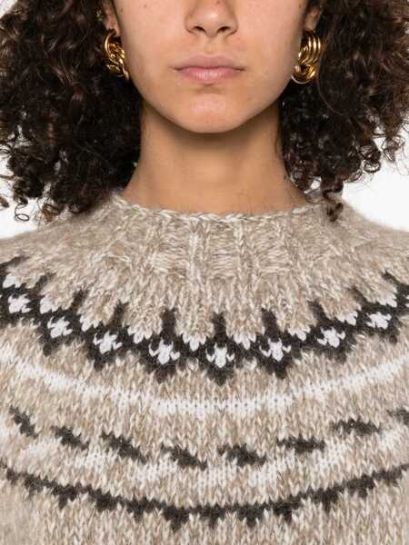 Pulovere P.A.R.O.S.H. SWEATER Beige Femei (BM 18711645) 5