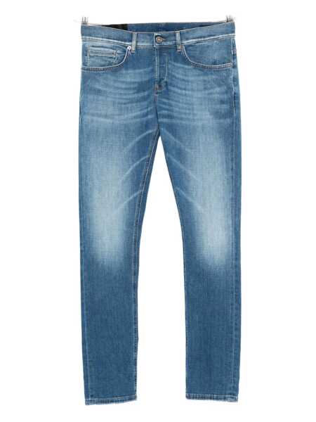 Blugi drepti Dondup GEORGE PANTS Blue Barbati (BM 18711795) 1