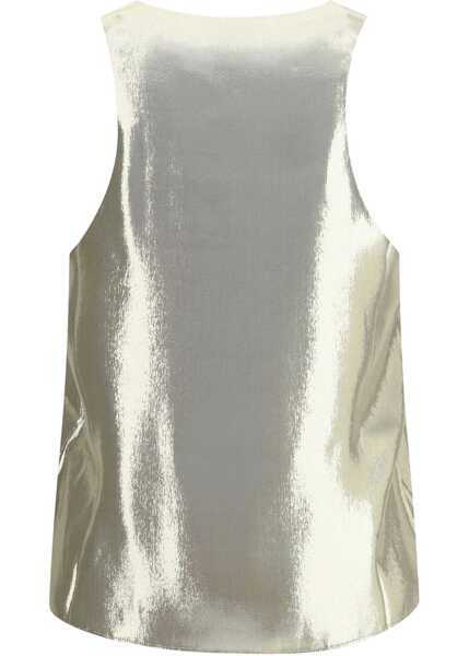 Topuri SA SU PHI Sleevless Top GOLD Femei (BM 18711949) 2