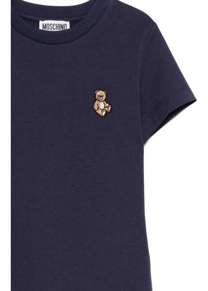 Tricouri Moschino T-Shirt With Logo BLUE Baieti (BM 18712015) 3