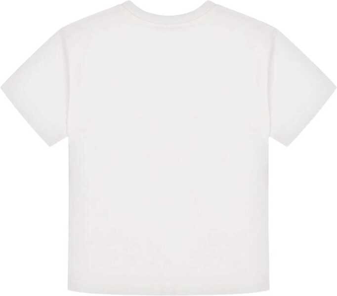 Tricouri Moschino Teddy Bear Logo T-Shirt WHITE Baieti (BM 18712033) 2