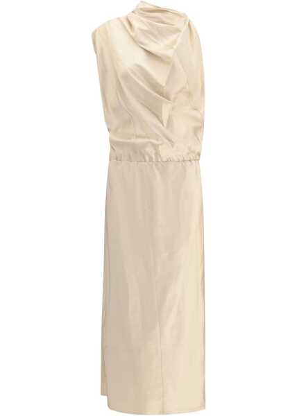 Rochii Magda Butrym Satin long Dress BEIGE Femei (BM 18712093) 1