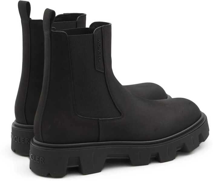 Ghete Moncler Chelsea Peak City Boots In Nubuck. BLACK Barbati (BM 18712111) 4