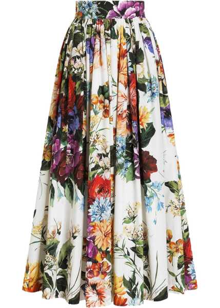 Fuste casual Dolce & Gabbana Flower Bouquet Print Skirt MULTICOLOUR Femei (BM 18712216) 1