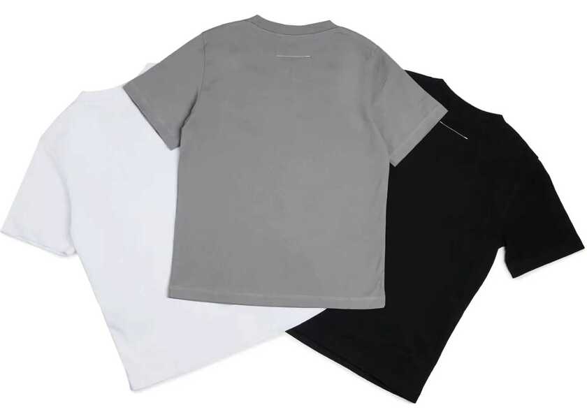 Tricouri MM6 Maison Margiela Pack Three Logo T-Shirts MULTICOLOUR Baieti (BM 18712228) 2