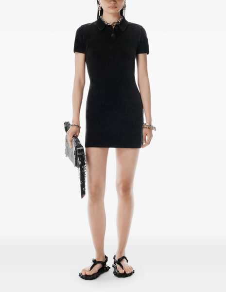 Tricouri Polo Alexander Wang Mini Dress With Polo Collar CHARCOAL Femei (BM 18712240) 2
