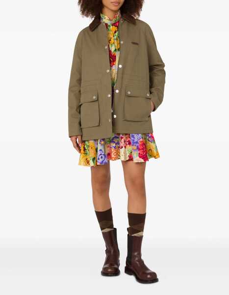 Sacouri office Moschino Heavy Cotton Jacket GREEN Femei (BM 18712261) 2