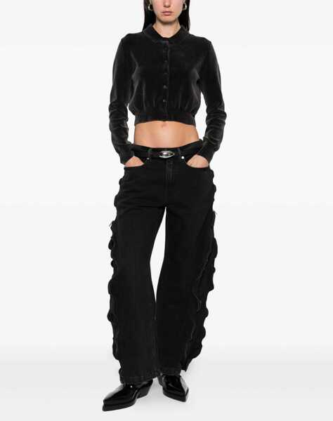 Cardigane Alexander Wang Cardigan With Collar CHARCOAL Femei (BM 18712267) 2