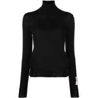 Pulovere Worn Effect Wool Sweater Femei