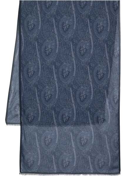 Esarfe ETRO Paisley Scarf BLUE Barbati (BM 18712321) 1