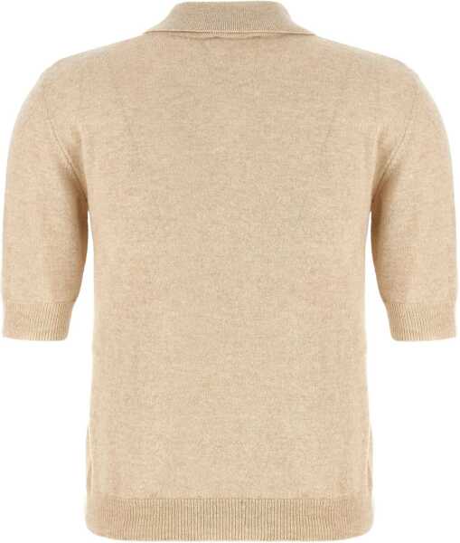 Tricouri Polo Moschino Polo Shirt With Logo BEIGE Femei (BM 18712348) 2