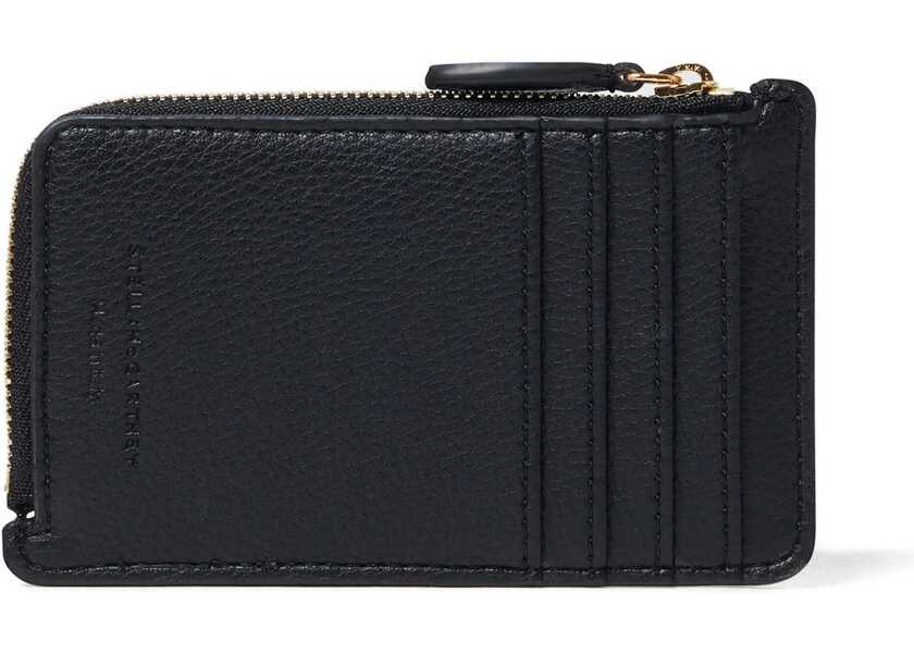 Portofele Stella McCartney Ryder Zippered Wallet BLACK Femei (BM 18712378) 2