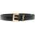 Saint Laurent Crocodile-effect Cassandre Belt BLACK