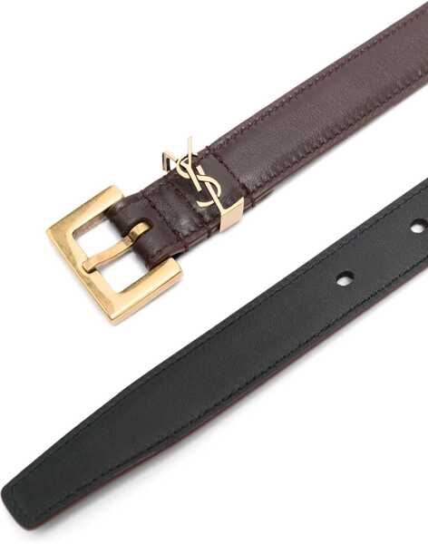 Curele Saint Laurent Cassandre slim Belt POWDER Femei (BM 18712555) 2