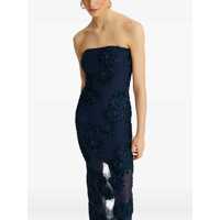 Rochii ROTATE Birger Christensen Dama - Rochii ROTATE Birger Christensen Blue Long Dress With Floral Embellishment In Fabric Woman BLUE Femei (BM 18714075) - B-mall.ro