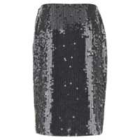 Imbracaminte ROTATE Birger Christensen Dama - Fuste ROTATE Birger Christensen Grey Skirt With All-Over Sequins In Tech Fabric Woman GREY Femei (BM 18714087) - B-mall.ro