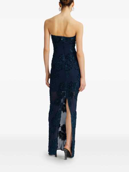 Rochii ROTATE Birger Christensen Rotate Birger Christensen 3D Mesh Maxi Dress BLUE Femei (BM 18714111) 4