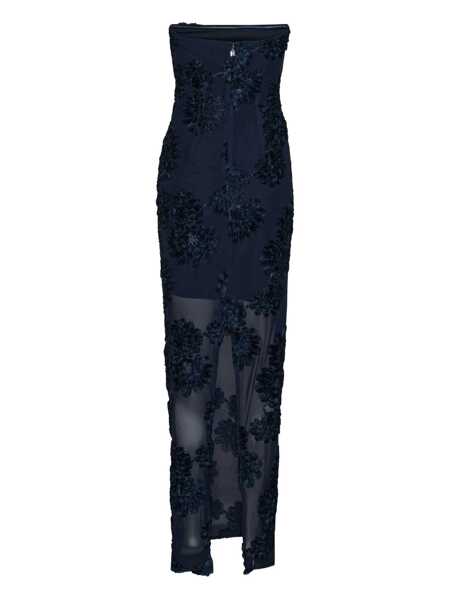 Rochii ROTATE Birger Christensen Rotate Birger Christensen 3D Mesh Maxi Dress BLUE Femei (BM 18714111) 5