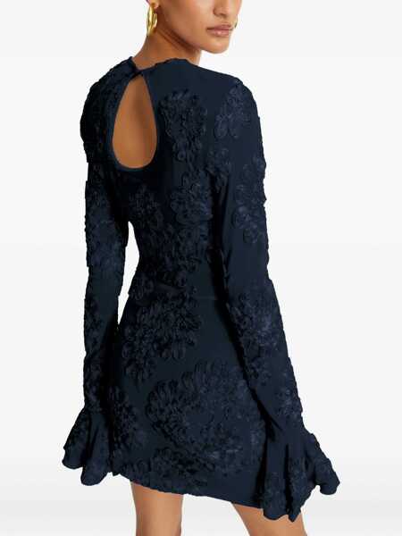 Rochii ROTATE Birger Christensen Rotate Birger Christensen 3D Mesh Mini Dress BLUE Femei (BM 18714114) 4