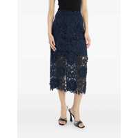 Fuste ROTATE Birger Christensen Dama - Fuste ROTATE Birger Christensen Rotate Birger Christensen 3D Lace Skirt BLUE Femei (BM 18714129) - B-mall.ro