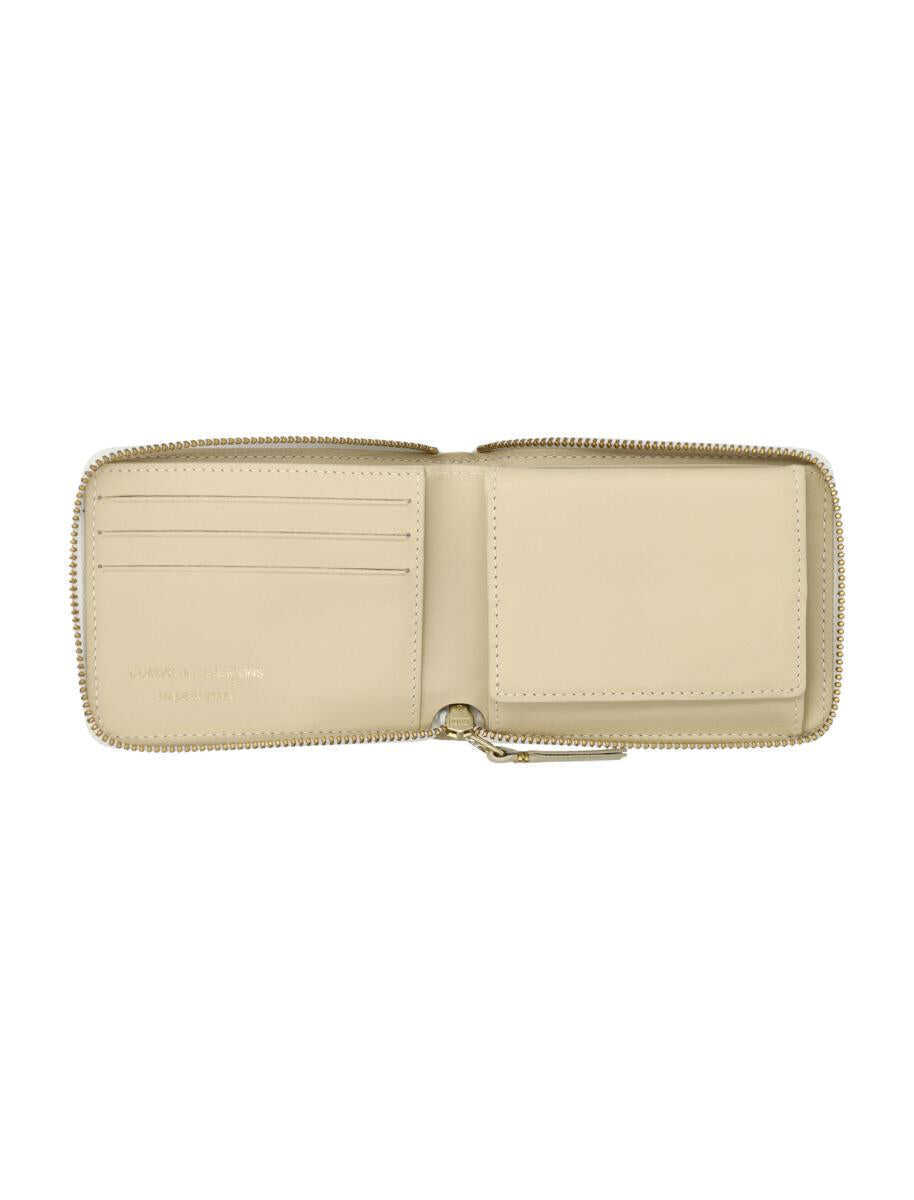 Portofele Comme des Garons Comme Des Garons Small Zip Around Wallet Beige Femei (BM 18715023) 3
