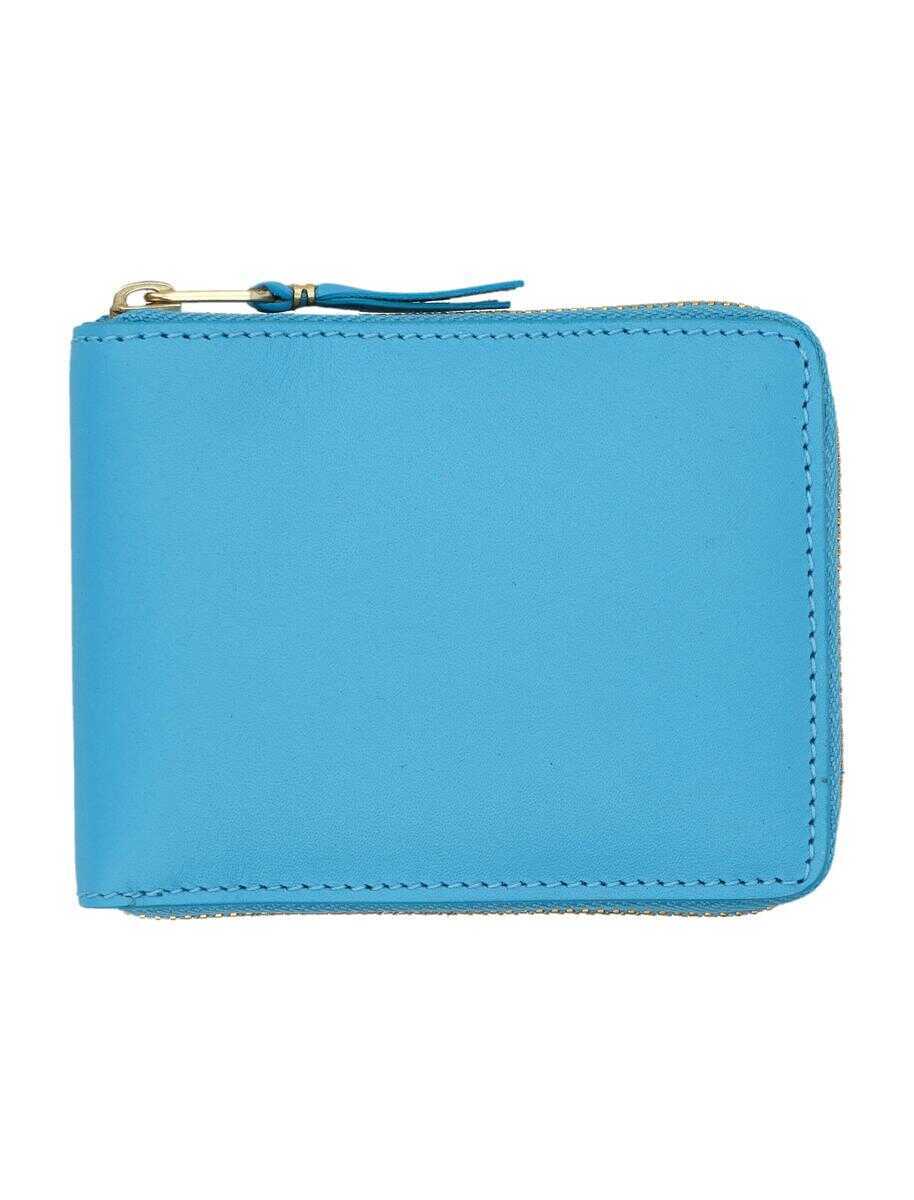 Portofele Comme des Garons Comme Des Garons Classic Zip Around Small Wallet BLUE Femei (BM 18715026) 1