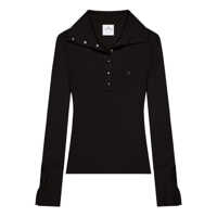 Tricouri Polo Courrèges Ribbed Polo Shirt Femei