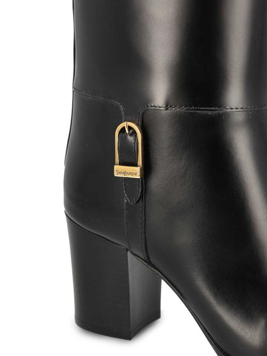 Bocanci Saint Laurent Saint Laurent Boots Black Femei (BM 18716028) 4