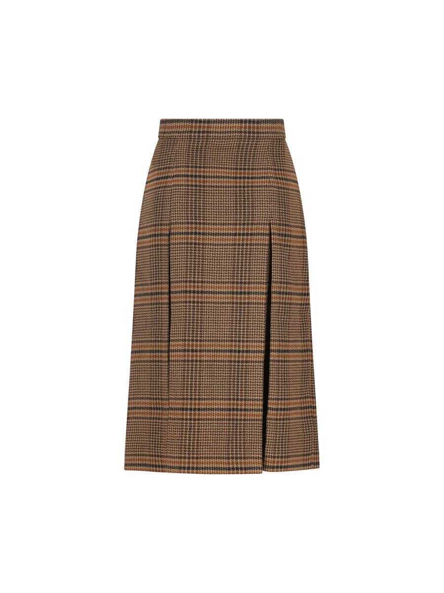 Fuste Saint Laurent Saint Laurent Skirts MARRON BEIGE ROUX Femei (BM 18716097) 2