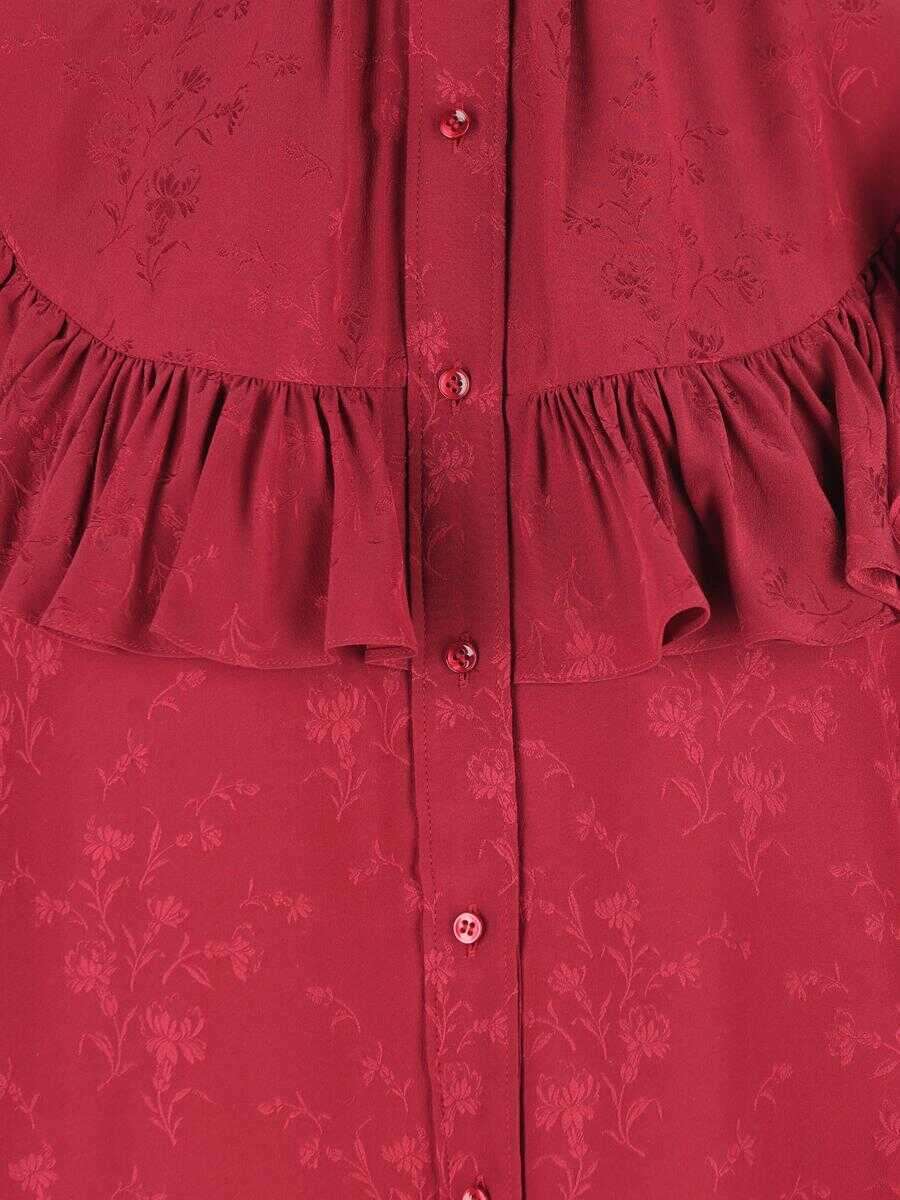 Camasi Saint Laurent Saint Laurent Shirts GRENAT Femei (BM 18716127) 3